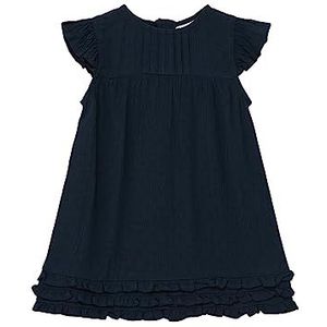 s.Oliver Junior Kleid Robe à Volants, Blue, 62 Babe Filles, bleu, 62