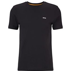 BOSS Heren Teetrury 1 T-shirt van katoen-jersey, met kunst- en logo-motief, zwart, 3XL, zwart.