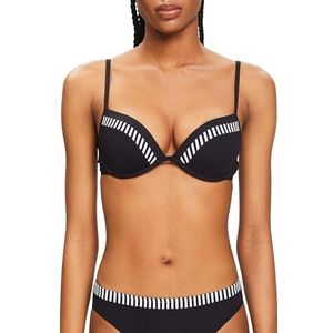 ESPRIT Bondi Beach Ssn N Pad.plunge bikinitop voor dames, zwart.