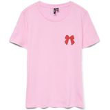 Vero Moda Vmlonni Francis Ss Top Box JRS Ga, Bonbon, M