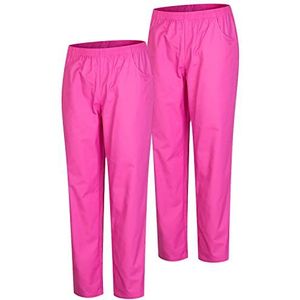 Misemiya - 2 stuks - gezondheidsbroek, unisex - medische uniformen voor sanitair, werkbroek - Ref. 8312 x 2 stuks, Fuchsia 21, XS, fuchsia 21