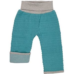 loud + proud Pantalon unisexe pour enfant en tricot certifié GOTS, Topaze, 62-68