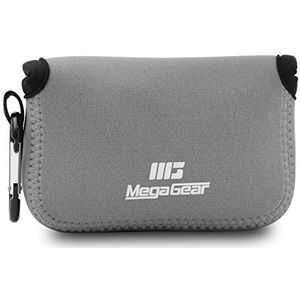 MegaGear MG718 Ultra Light Neopreen Hoes Compatibel met Panasonic Lumix DC-TZ95, DC-TZ90, DMC-TZ100, grijs