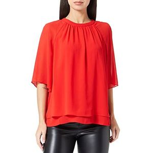 s.Oliver BLACK LABEL Arm blouse 3/4 mouwen, rood, 40 voor dames, rood, 40, Rood