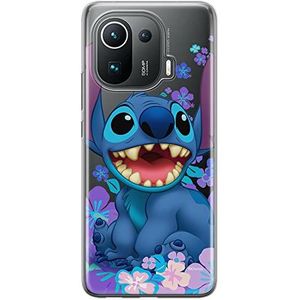ERT GROUP Xiaomi MI 11 Pro hoes Disney Stitch 001 Pro telefoonhoes past perfect bij de vorm van de mobiele telefoon aangepast deel transparant