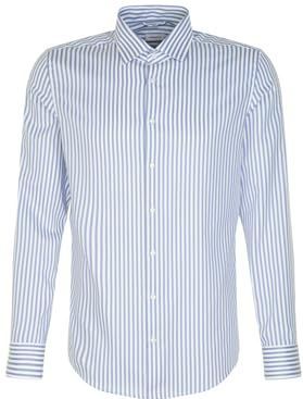 Seidensticker Chemise à manches longues pour homme, bleu moyen, 43