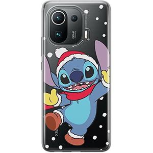 ERT GROUP Xiaomi MI 11 Pro hoes origineel en officieel gelicentieerd product Disney Stitch 009 perfect aangepast aan de vorm van de mobiele telefoon, gedeeltelijk transparant
