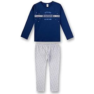 Sanetta Tweedelige pyjama voor meisjes, Blauw (Bilberry 50115)