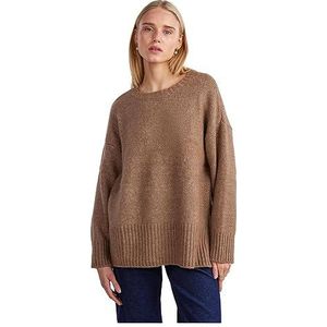 PIECES Pull Pcnancy Ls Loose O-Neck Knit Noos Bc pour femme, fossile, L