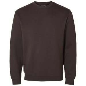 SELECTED HOMME Slhemanuel Soft Crew Neck Sweatshirt Noos trainingspak voor heren, Chocoladetaart