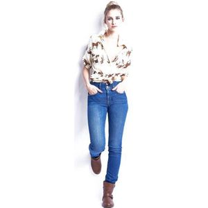 Salsa Push in Secret Jeans met smalle pijpen, blauw, 30, Blauw