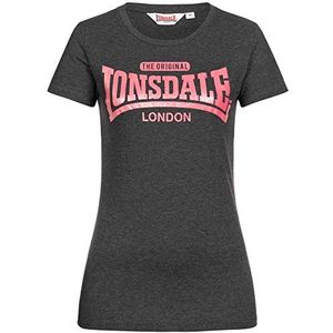 Lonsdale Tulse T-shirt voor dames, Marl Black