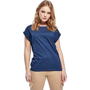 Urban Classics Dames T-shirt met wijde schouders, Spaceblue