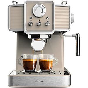 Cecotec Express Power Espresso 20 Tradizionale 1350W 20 Bar Thermoblok Manometer Vintage Design 1.5L