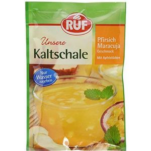 RUF Maracuja 25 stuks koudgedroogde vruchten, dessertkommen voor koude dessert, korte afkoeltijd, glutenvrij en veganistisch, 25 x 90 g