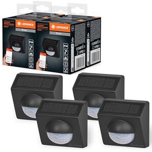 LEDVANCE SMART+ WiFi bewegingsmelder voor buiten, IP65, kunststof, donkergrijs, 4 stuks