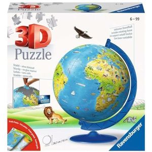 Kinderwereldbol in het Duits. Puzzelbal 180 stukjes: Ervaar puzzels in de 3e Afmetingen: