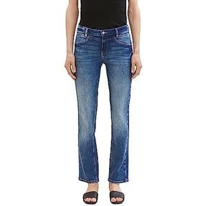 TOM TAILOR Alexa Straight Fit Jeans voor dames met stretch, 10281 - Mid Stone Wash Denim