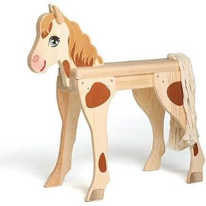 Erzi - Bella houten paard, meerkleurig, 51132