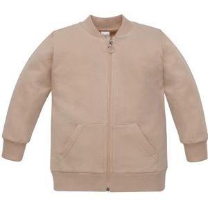 Pinokio Pinokio Baby Jacket Happy Day 100% katoen, zwart, uniseks, maat 62-110, trui voor babyjongens (1 stuk), Bejge Lovely Day