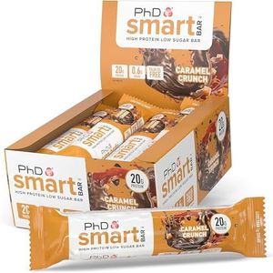 PhD Nutrition Smart Proteïnereep, knapperige karamel, 12 x 64 g
