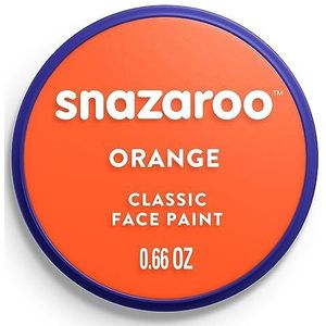 Snazaroo - Verf voor gezicht en lichaam, make-up voor gezicht en vermomming, voor kinderen en volwassenen, blush 18 ml, kleur: oranje
