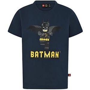 LEGO Batman jongens T-shirt LWTaylor 314 Dark Navy (590), 128, donkerblauw (590)