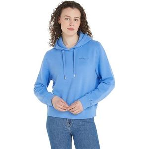 Tommy Hilfiger 1985 Rlx Mini Corp Logo Hoodie Ww0ww40274 Damestrui met capuchon, Blauw (Blue Spell)