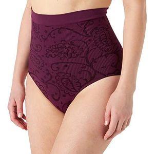 bellycloud Tailleslip Allover Big Paisley damesbroekje, paars (aubergine 853)