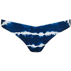 Superdry Code Tie Dye Bikini Slips voor dames, Tye and Dye Navy