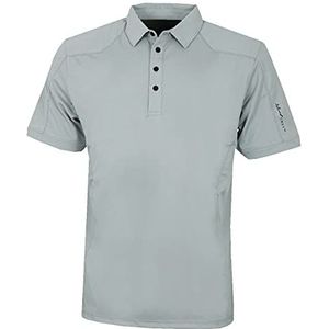 Island Green golfpoloshirt voor heren, ademend, sneldrogend, battleship grijs