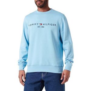 Tommy Hilfiger Tommy Logo Sweatshirt Sweatshirt voor heren, Slaperig blauw