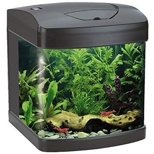 WAVE Xcube Aquarium met LED-lamp voor aquaria, 26 l, zwart