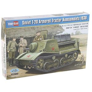 Hobbyboss Schaal 1: 35 cm Soviétique T-20 pantsering, tractor comsomolets 4, 922,5 cm, model: Kit, grijs