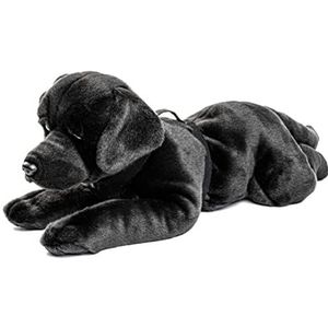 Uni-Toys - Labrador zwart, liggend - 60 cm (lengte) - pluche hond, huisdier - pluche, knuffeldier