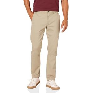 Amazon Essentials Pantalon chino extensible décontracté pour homme, coupe ajustée, marron kaki, 81,3 x 84,3 cm (l x L)