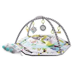 Kinderkraft Babydeken voor baby's, SMARTPLAY, leeronderlegger, kinderpark, speelboog