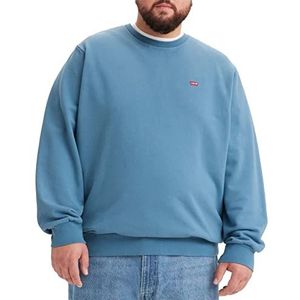 Levi's Big & Tall Original Housemark Crew Sweatshirt voor heren, 1 stuk, Maanlicht Blauw