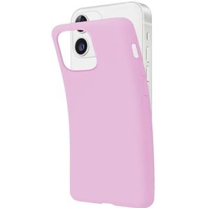 SBS Coque iPhone 12/12 Pro Rose Light Pink Pantone 516 C Etui Souple Souple Flexible Anti-Rayures Coque Mince et Confortable à Tenir dans votre Poche Housse Compatible Charge Sans Fil
