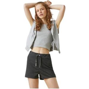 Koton dames mini shorts katoen, antraciet (045)