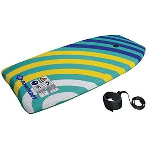 Schildkröt Bodyboard L met nylon coating en EPS-schuimkern, 93 x 46 cm, met veiligheidsgordel voor bevestiging aan hand of voet, max. gewicht: 75 kg, 970320, 960320