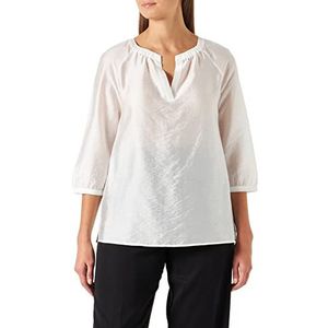 Comma Blouse 3/4 mouwen blouse, wit 0120, 38 dames, wit 0120, 38, wit 0120