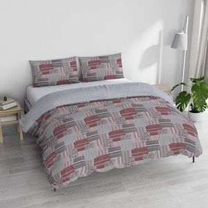 Italian Bed Linen ATHENA LUCY ROOD beddengoedset, 100% katoen, tweepersoonsbed