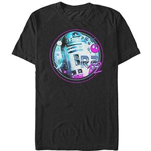 Star Wars T-shirt à manches courtes unisexe Pop Droid Organic, Noir, S