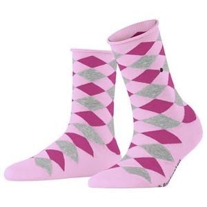 Burlington Sandy W Sso 1 paar katoenen sokken met patroon, korte damessokken (1 stuk), Roze (Sporty Rose 8393)