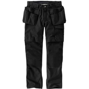 Carhartt Steel Rugged Flex Relaxed Fit Ripstop cargowerkbroek met meerdere zakken voor heren, zwart.