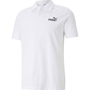 PUMA Polo T-shirt Essential heren, Wit.