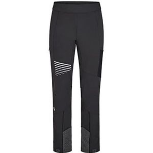 Ziener Dames Softshell broek | Skitour, Scandinavisch, winddicht, elastisch, functionele broek Nevinia, zwart., 38