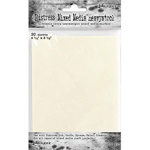 Ranger Mixed Media Heavystock papier, 14,5 x 11 x 0,8 cm, beige