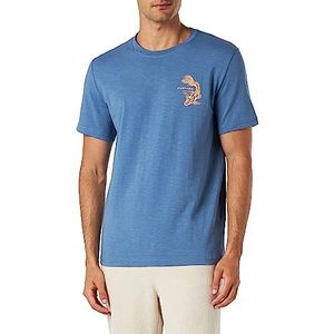 MUSTANG Style Alex C Print T-shirt voor heren, Moonlight Blue 5169